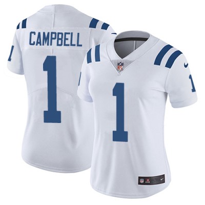 Nike Indianapolis Colts #1 Parris Campbell White Women's Stitched NFL Vapor Untouchable Limited Jersey